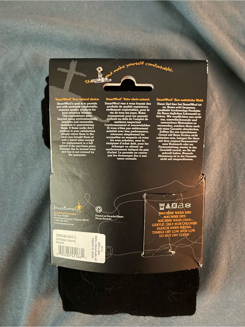 Estonia Tight by Smartwool®, NWT, Black, Large - Picture 2 of 3